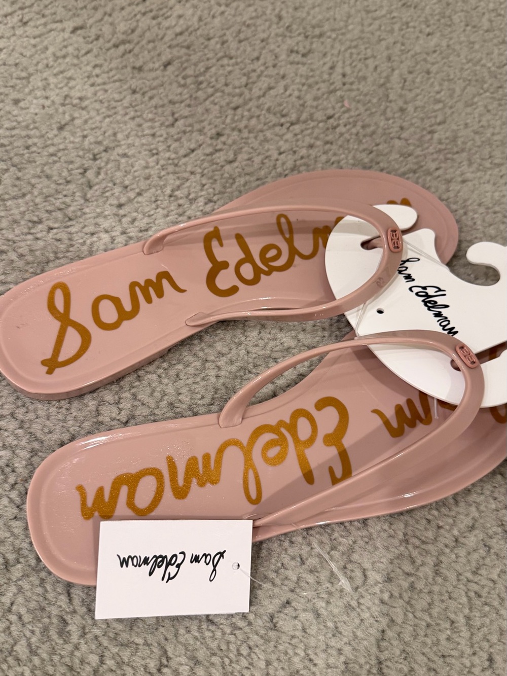 Sam Edelman Blush Pink Jelly Flip Flop Sandals